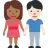Woman And Man Holding Hands: Medium-Dark Skin Tone, Light Skin Tone