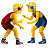 Men Wrestling