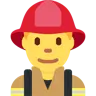 Man Firefighter Emoji 👨‍🚒 image - Twitter / X (Twemoji) style