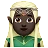 Man Elf: Dark Skin Tone