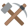Martelo e Pick Emoji ⚒ image - EmojiTwo style