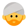 Man Wearing Turban Emoji 👳‍♂️ image - Tossface style