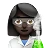 Woman Scientist: Dark Skin Tone