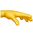 下に向けた手