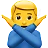 Man Gesturing No