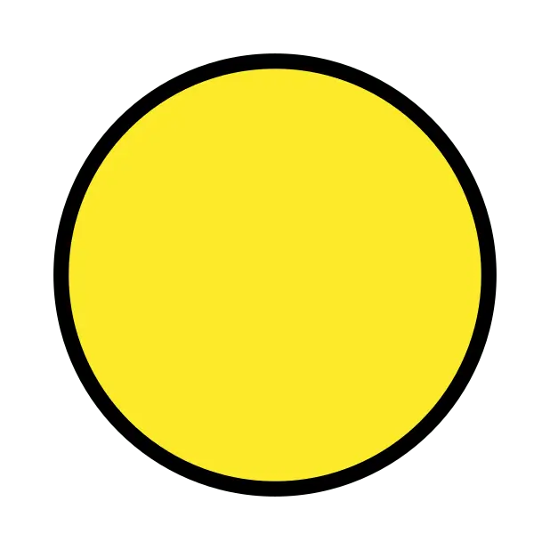 Gran círculo amarillo