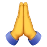 Emoji Persona con le mani giunte 🙏 image - Huawei Harmony OS style