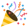 パーティー・ポッパー Emoji 🎉 image - EmojiTwo style