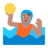 Person Playing Water Polo: Medium Skin Tone