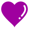 紫心勋章 Emoji 💜 image - Docomo style