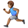 Man Running: Medium Skin Tone Emoji 🏃🏽‍♂️ image - Samsung style