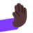 Rightwards Pushing Hand: Dark Skin Tone