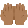 Palms Up Together: Medium-Dark Skin Tone Emoji 🤲🏾 image - Twitter / X (Twemoji) style