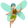 Man Fairy: Medium-Light Skin Tone Emoji 🧚🏼‍♂️ image - Apple style