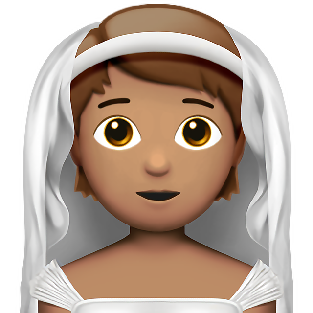 Person With Veil: Medium Skin Tone