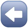 Seta preta para a esquerda Emoji ⬅ image - WhatsApp style