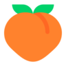 桃子 Emoji 🍑 image - Microsoft Classic 2D style