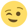 Rosto piscando Emoji 😉 image - EmojiTwo style