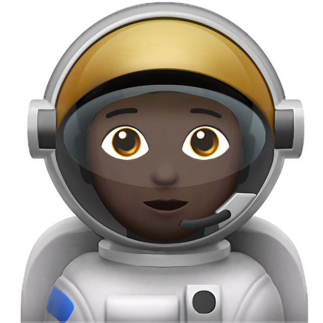 Astronaut: Dark Skin Tone