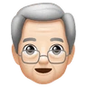Old Man: Light Skin Tone Emoji 👴🏻 image - Huawei Harmony OS style