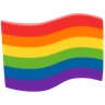 Rainbow Flag Emoji 🏳️‍🌈 image - Facebook Messenger (2016) style