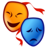 Sztuki widowiskowe Emoji 🎭 image - Emojidex style