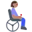 Woman In Motorized Wheelchair: Medium Skin Tone