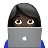 Woman Technologist: Dark Skin Tone
