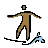Person Surfing: Medium-Dark Skin Tone
