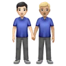 Men Holding Hands: Medium-Light Skin Tone Emoji 👬🏼 image - Huawei Harmony OS style