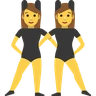 Women With Bunny Ears Emoji 👯‍♀️ image - Skype style