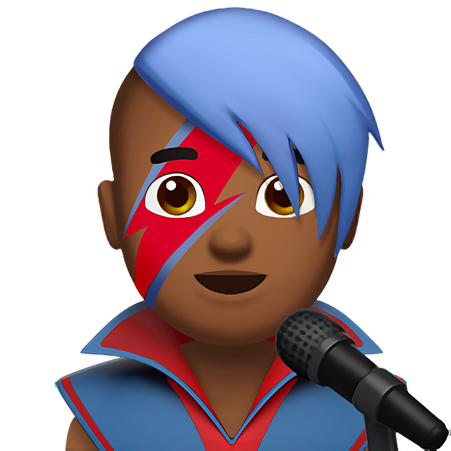 Man Singer: Medium-Dark Skin Tone