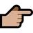Backhand Index Pointing Right: Medium-Light Skin Tone