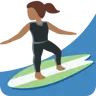 Woman Surfing: Medium-Dark Skin Tone Emoji 🏄🏾‍♀️ image - Twitter / X (Twemoji) style