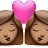 Kiss: Woman, Woman, Medium Skin Tone