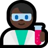 Man Scientist: Dark Skin Tone Emoji 👨🏿‍🔬 image - Microsoft Windows 10 Segoe UI Emoji style