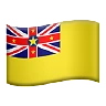 Flag: Niue Emoji 🇳🇺 image - Apple style
