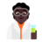 Scientist: Dark Skin Tone
