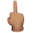 Middle Finger: Medium Skin Tone