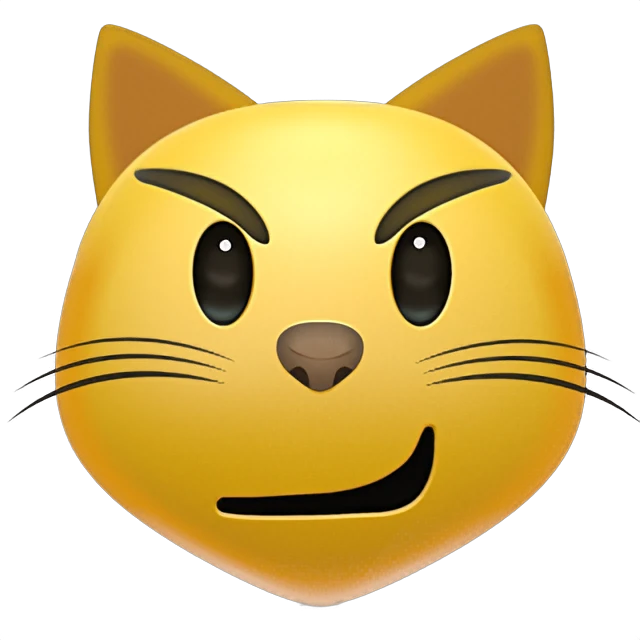 ๐ผ - Cat With Wry Smile Emoji Meaning, Copy and Paste