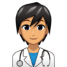 Health Worker: Medium Skin Tone Emoji 🧑🏽‍⚕️ image - Emojidex style