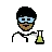 Man Scientist: Medium-Dark Skin Tone