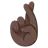 Crossed Fingers: Dark Skin Tone