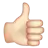 Thumbs Up: Light Skin Tone