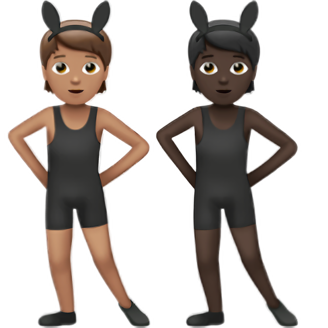 People With Bunny Ears: Medium Skin Tone, Dark Skin Tone