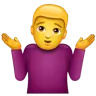 Man Shrugging Emoji 🤷‍♂️ image - WhatsApp style