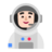Man Astronaut: Light Skin Tone