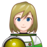 Woman Astronaut: Light Skin Tone Emoji 👩🏻‍🚀 image - Emojidex style