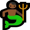 Merman: Medium-Dark Skin Tone Emoji 🧜🏾‍♂️ image - Microsoft Windows 10 Segoe UI Emoji style