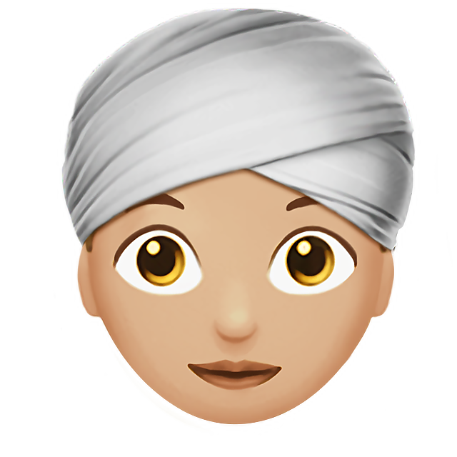 Woman Wearing Turban: Medium-Light Skin Tone